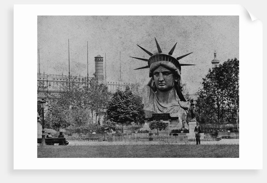 Head of the Statue of Liberty in the Champ-de-Mars by Anonymous