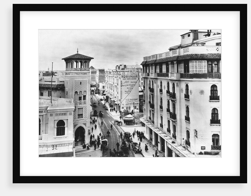 Snow in a Casablanca Street by Anonymous