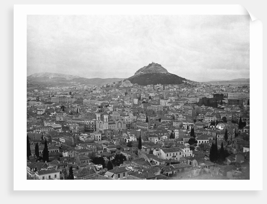 View Of Athens With Mt. Lycabitos by Anonymous