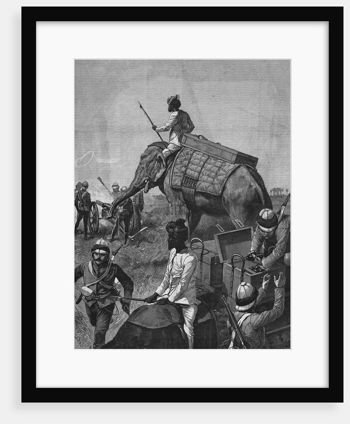 Elephant Battery at Action in Burma by Anonymous