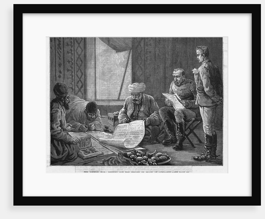 Writing Out the Treaty of Peace at Gundamuk by Anonymous