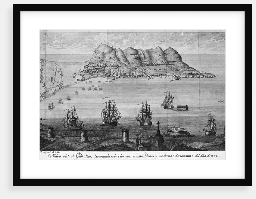 Artistic View of Gibraltar by Anonymous