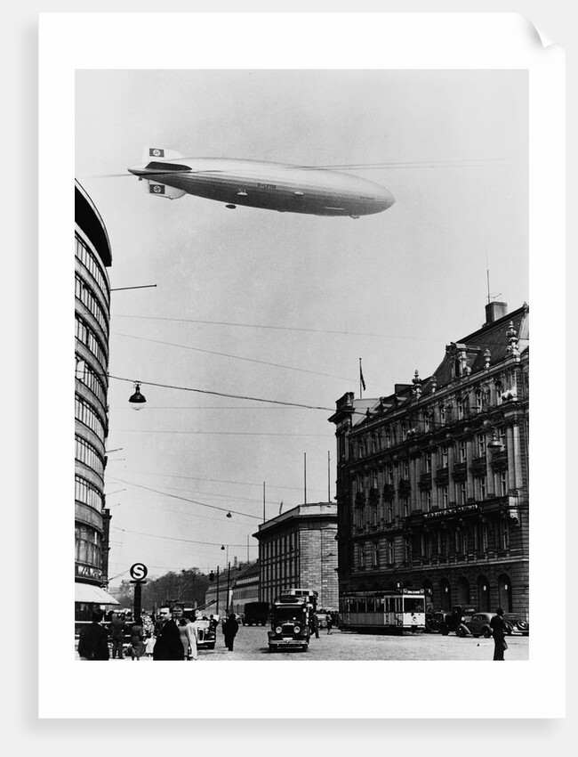 Graf Zeppelin II Over Berlin by Anonymous