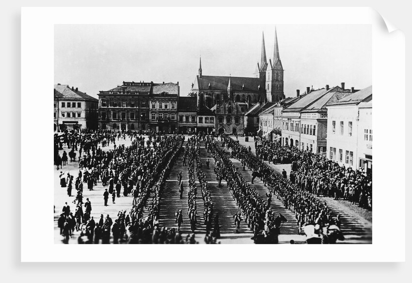 Austro-Hungarian Troops in Formation by Anonymous