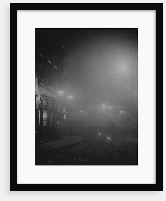 Street Lights in Fog by Anonymous