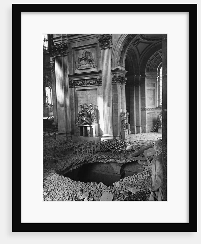 Bomb Crater at Saint Paul's Cathedral by Anonymous