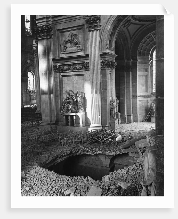 Bomb Crater at Saint Paul's Cathedral by Anonymous