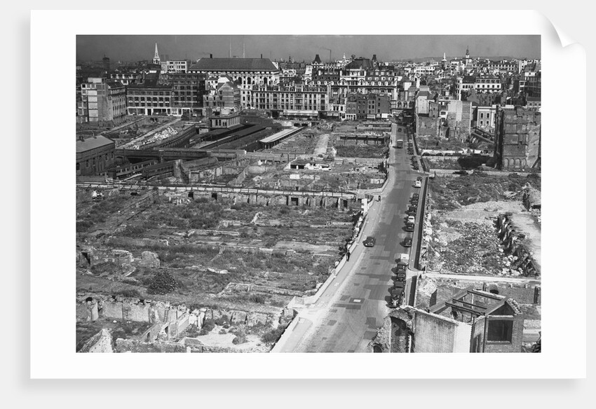 Bomb Damaged Area of London, ca. 1940 by Anonymous