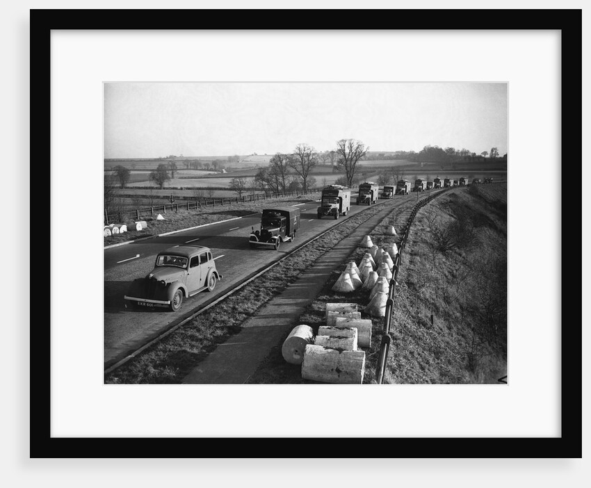 Trucks of the Mobile Reserve on the Road, 1943 by Anonymous