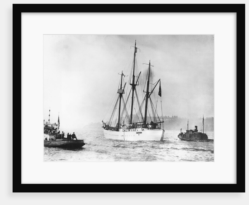 Amundsen's Vessel Returns From the Arctic by Anonymous