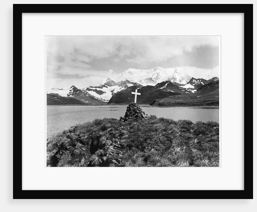Shackleton's Grave at Grytviken by Anonymous