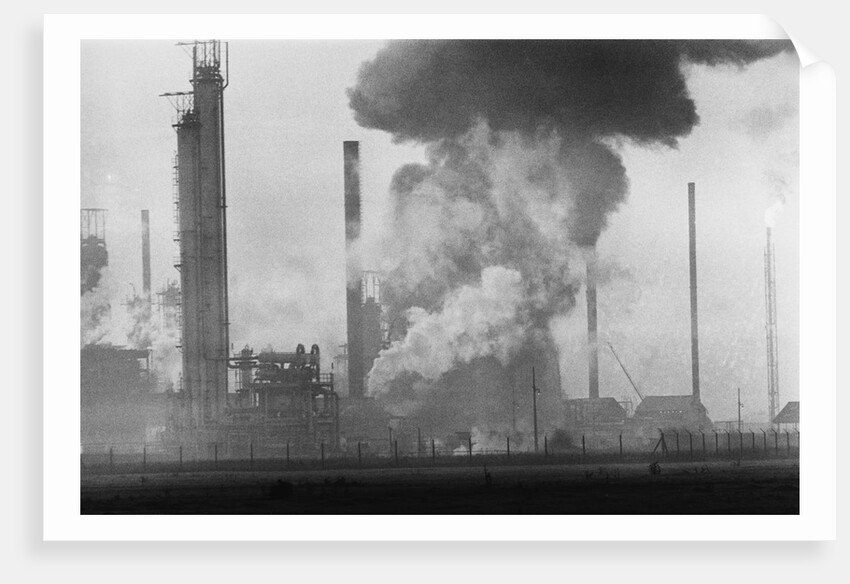 Fire at Shell Haven Refinery in Essex by Anonymous