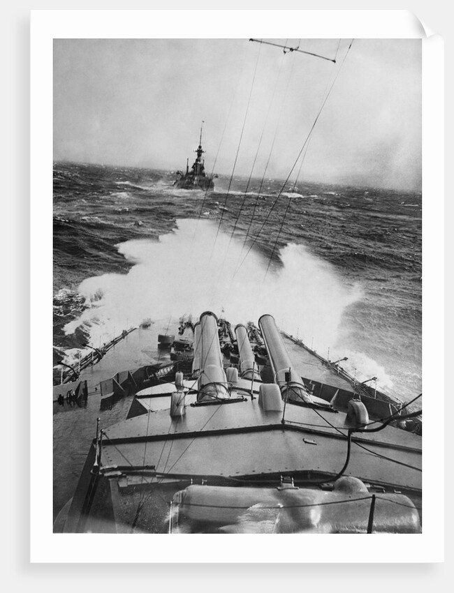 HMS Audacious in a Storm by Anonymous