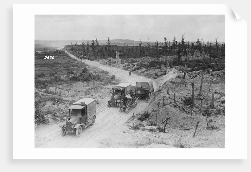 Road Through Battlefield, Western Front by Anonymous