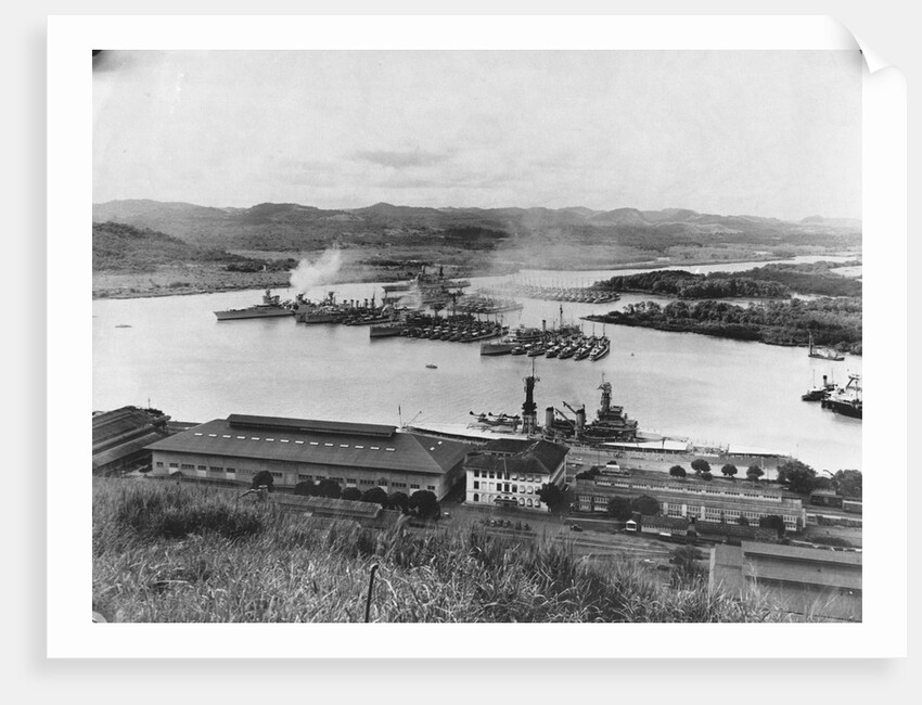 US Fleet in Panama Canal by Anonymous