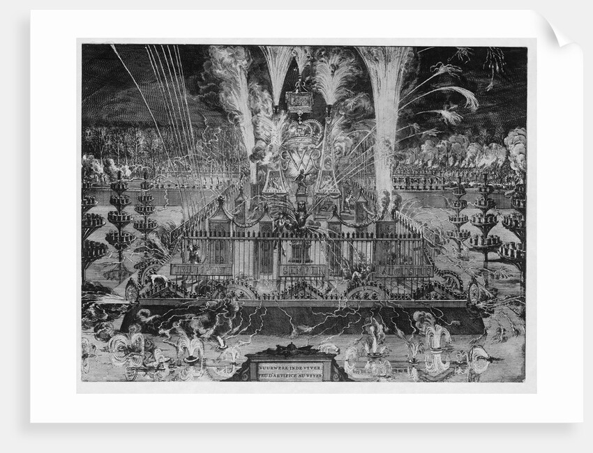Firework Display at Thames, London by Anonymous