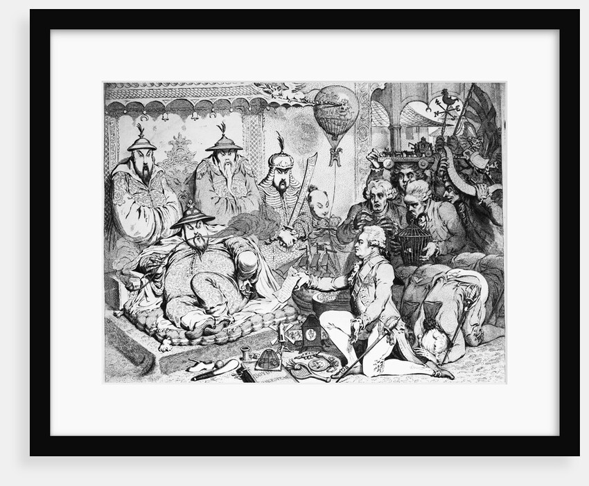 The Reception of the Diplomatique and His Suite by James Gillray