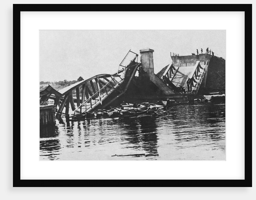 Bombed Bridge in Poland by Anonymous