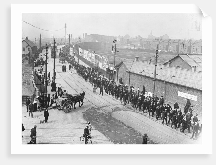 Labor Strikers March by Anonymous