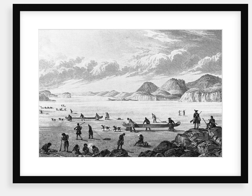 Passing Point Lata on the Ice by Edward Finden