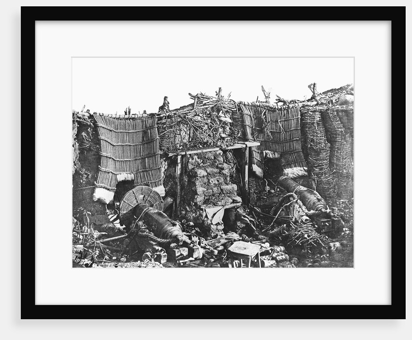 Cannons on Crimean Battlefield, 1855 by Anonymous