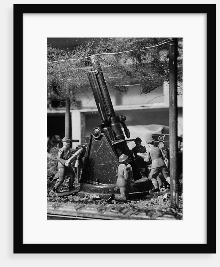 Toy Soldiers and Anti-aircraft Artillery by Anonymous