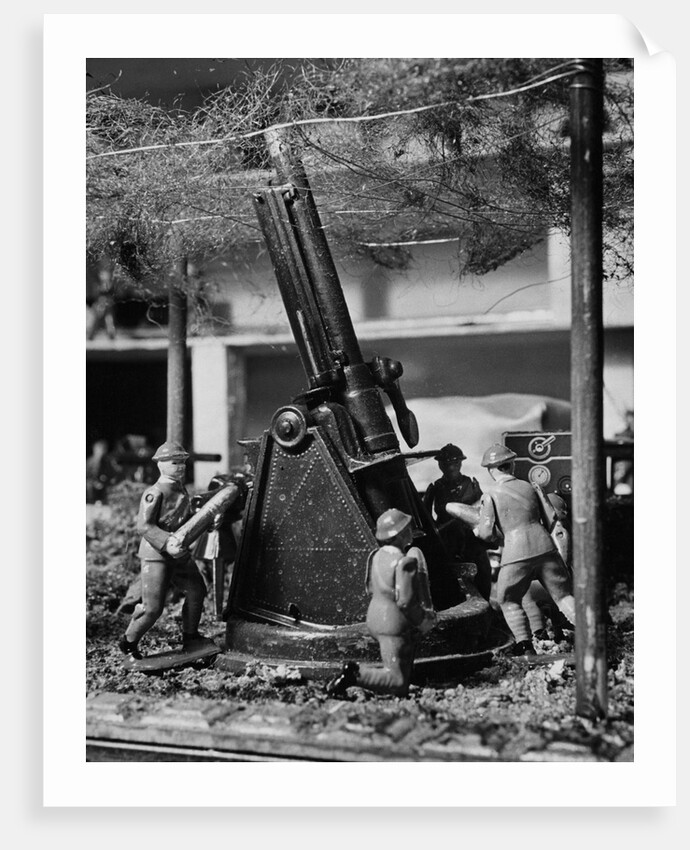 Toy Soldiers and Anti-aircraft Artillery by Anonymous