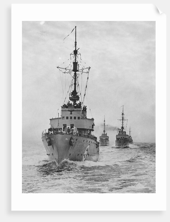 German Minesweepers in Swedish Waters, 1940 by Anonymous