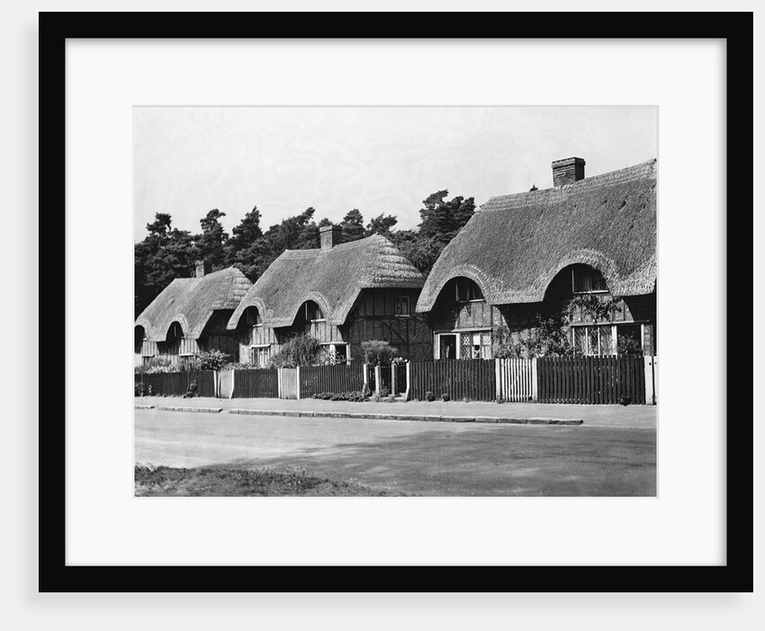 Thatched Cottages in Ampthill by Anonymous
