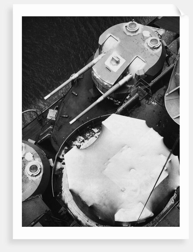 Gun Turrets on HMS King George V by Anonymous