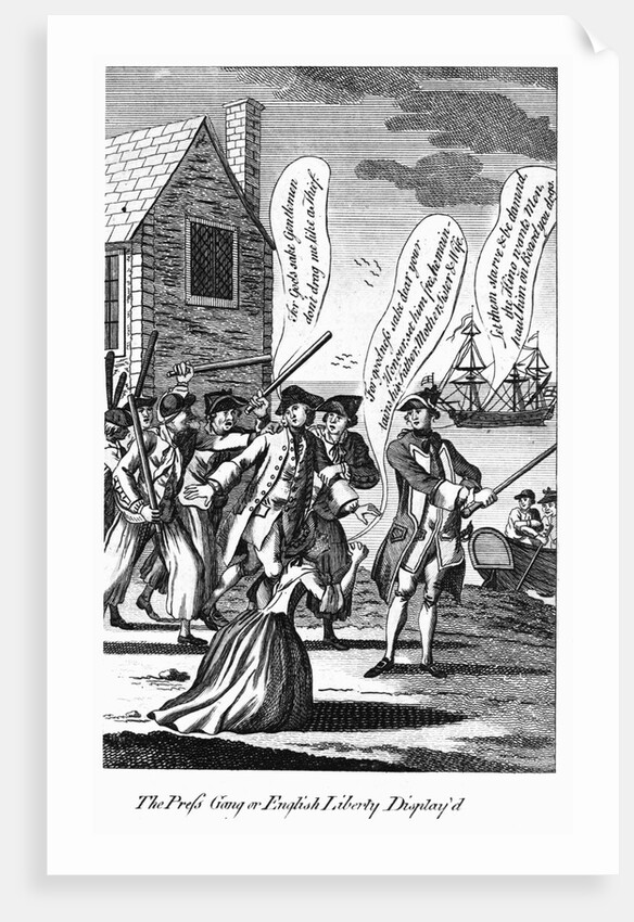 The Press Gang; or English Liberty Display'd [FIXUP Special Category Cartoons] by Anonymous