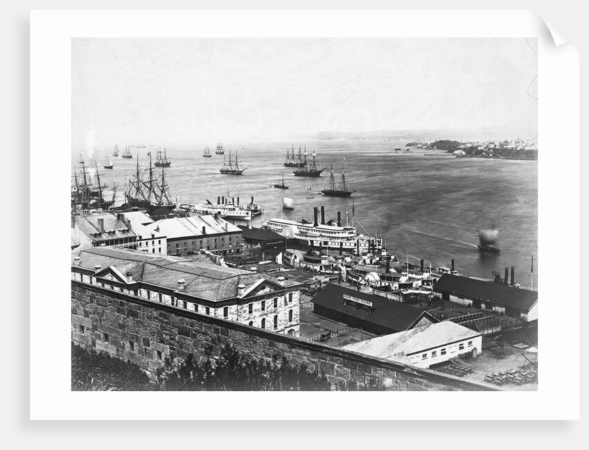 Ships in Quebec Bay by Anonymous