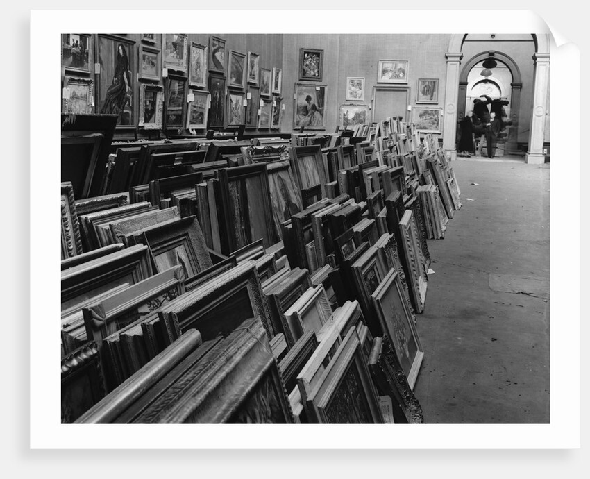 Stacks of Paintings at Royal Academy of Arts in London by Anonymous