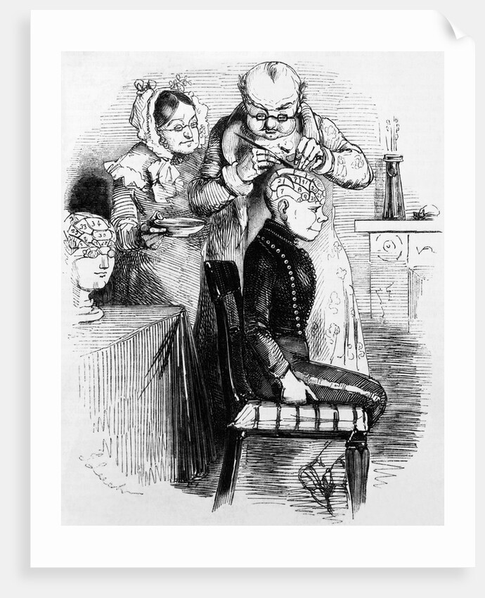 Phrenologist at work by Anonymous