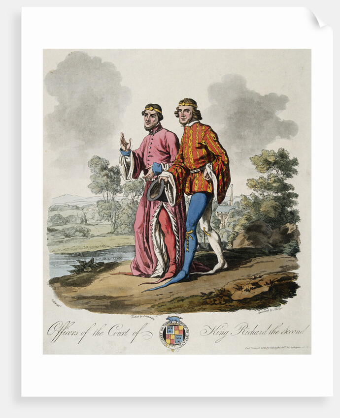 Officers of the Court of King Richard the Second by J. Atkinson and J. Merigot by Anonymous