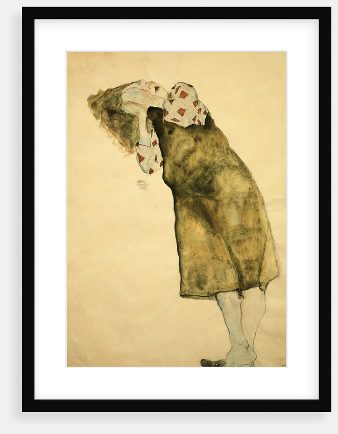 Sleeping Girl by Egon Schiele