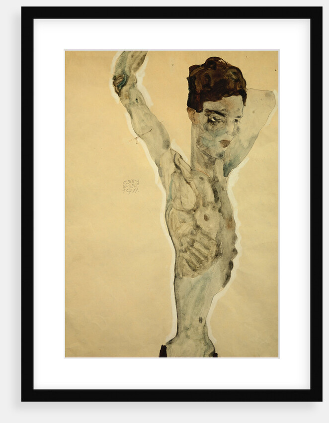 Standing Male Nude by Egon Schiele