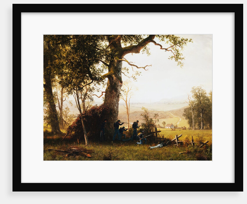 Union Soldiers Fighting in the Field by Albert Bierstadt
