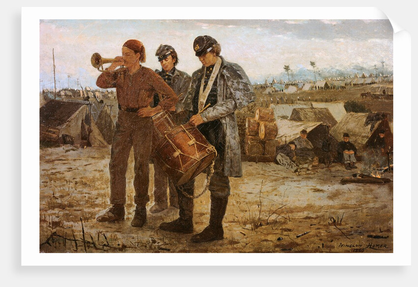 Drum and Bugle Corp, Civil War Encampment by Winslow Homer