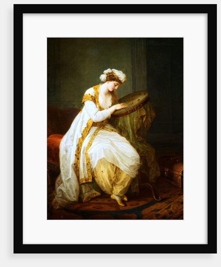 A Woman at Needlepoint by Angelica Kauffmann