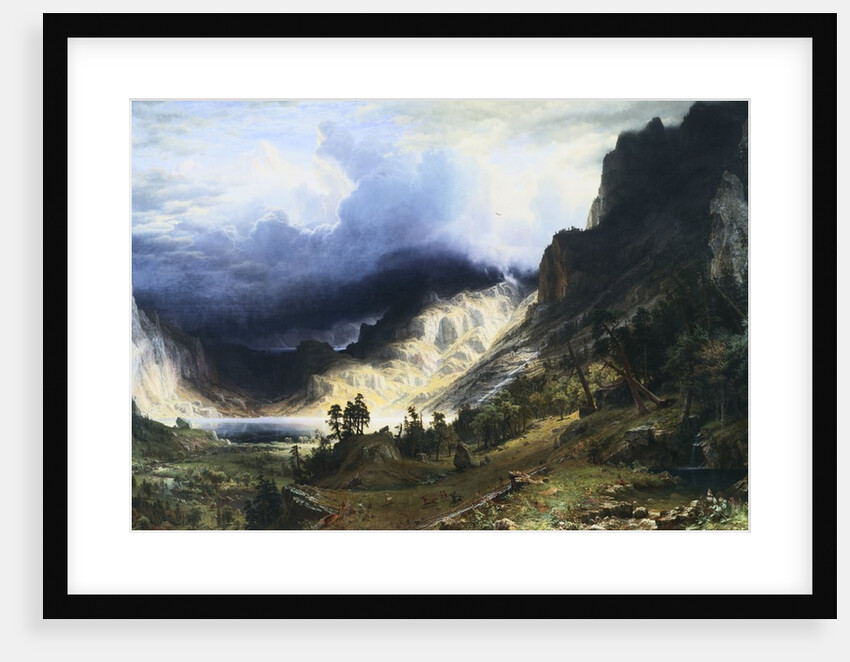 A Storm in the Rocky Mountains - Mt. Rosalie by Albert Bierstadt