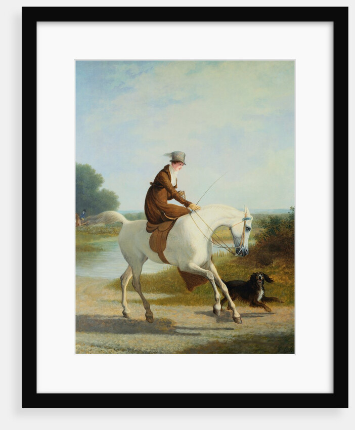 Miss Cazenove on a Gray Hunter by Jacques Laurent Agasse