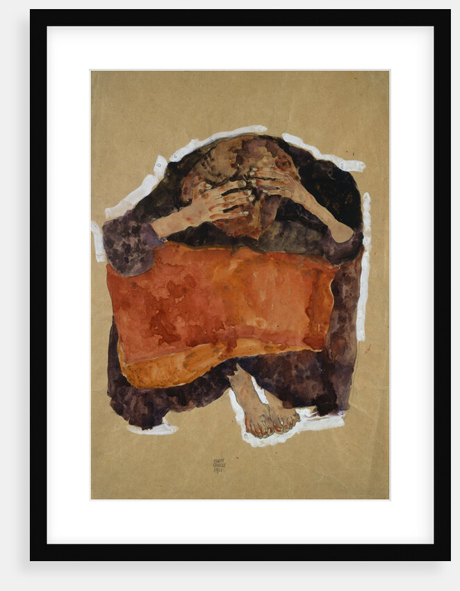 Troubled Woman by Egon Schiele