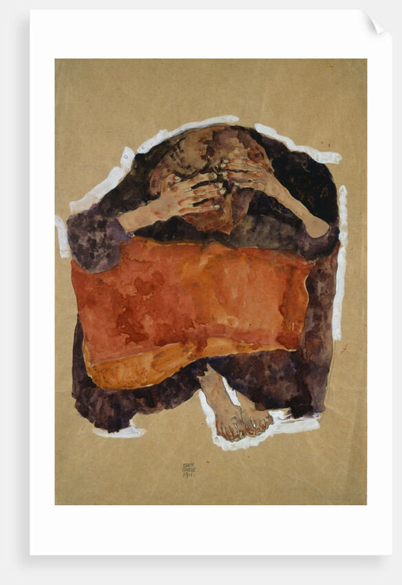 Troubled Woman by Egon Schiele