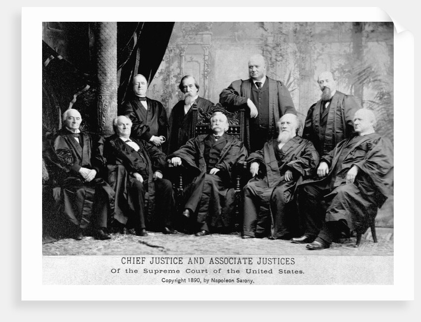 Portrait of the 1890 Supreme Court by Anonymous