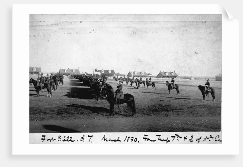 Cavalry at Fort Sill by Anonymous