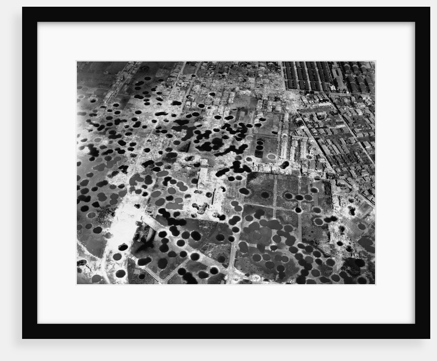 Bomb Damage in Osaka by Anonymous