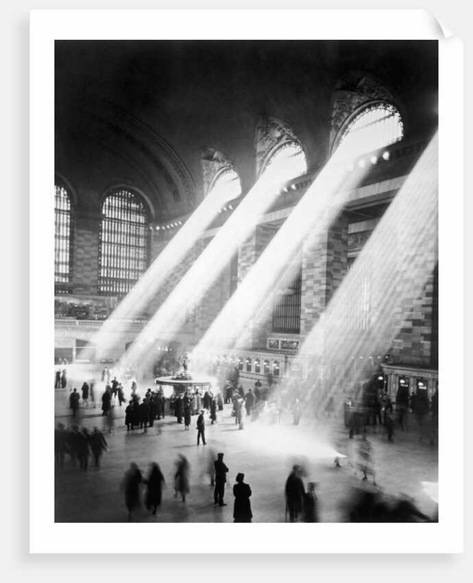 Sunbeams in Grand Central Station by Anonymous