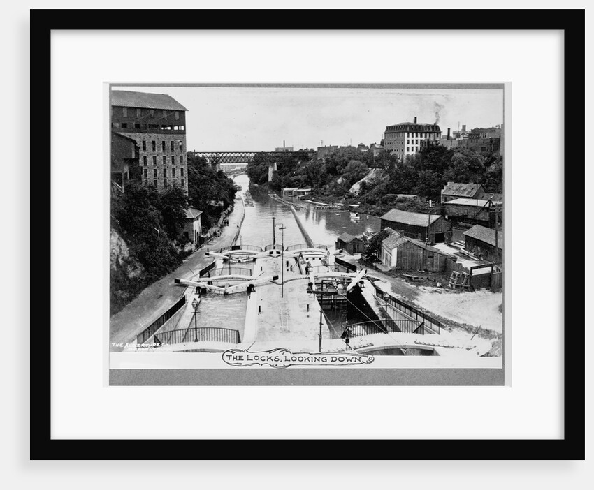 Canal Locks at Lockport by Anonymous