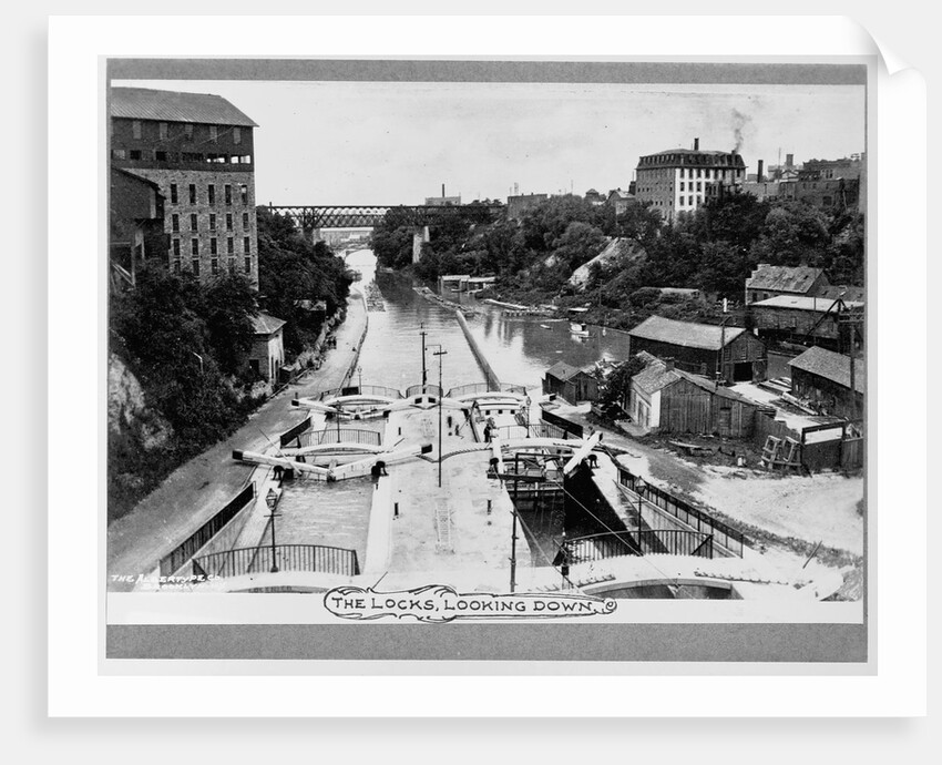 Canal Locks at Lockport by Anonymous